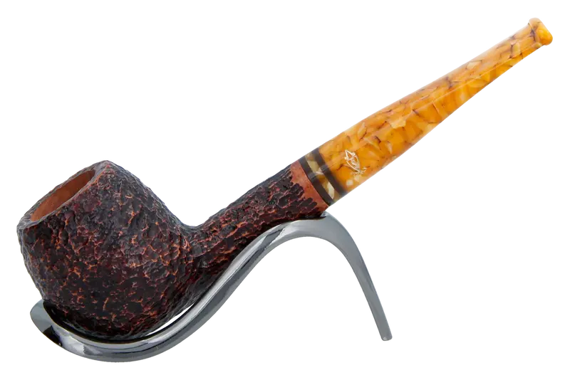 Savinelli Miele Rusticata Brownblast 207 - 6Mm Briar Pipe 1
