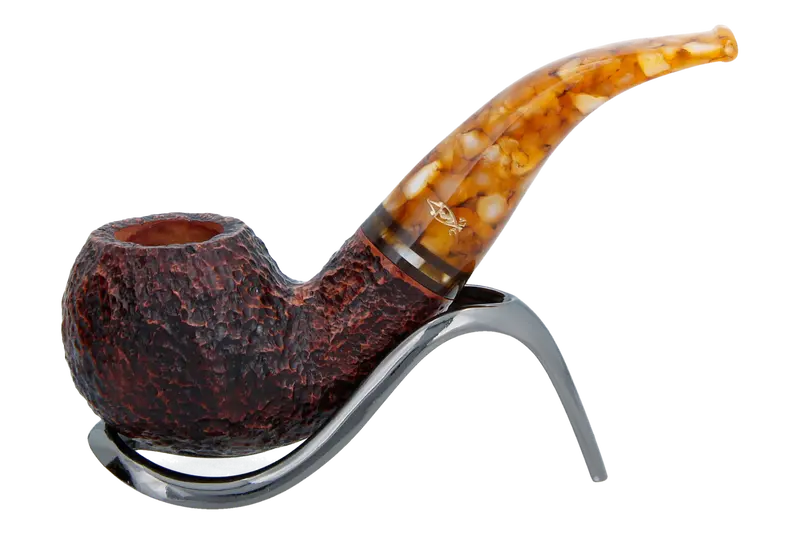 Savinelli Miele Rusticata Brownblast 642 - 6Mm Briar Pipe 1