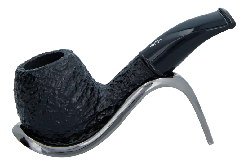 Savinelli Mini -  Black Rusticated Briar Smoking Pipe - Shape 626 (6Mm) 1