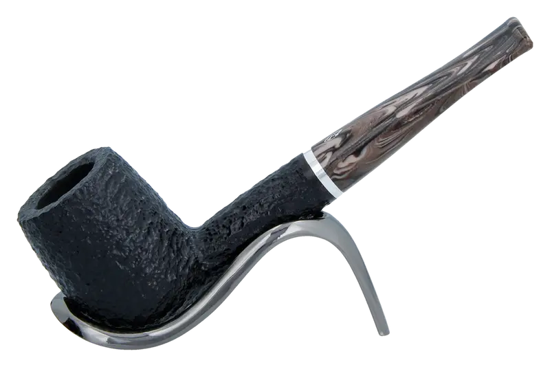 Savinelli Morellina Rustic Black 128R - 6Mm Briar Pipe 1