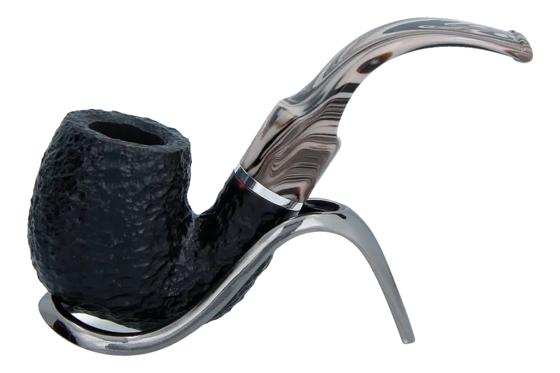 Savinelli Morellina Rustic Black 614R - 6Mm Briar Pipe 1