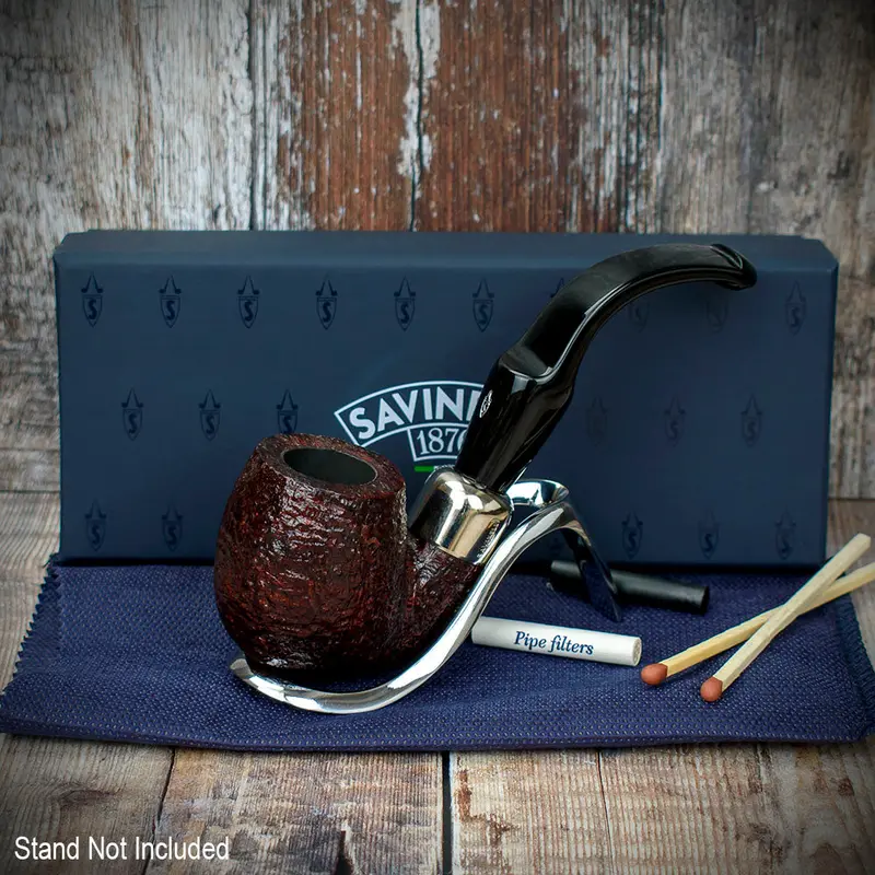 Savinelli New Dry System Rustic 614 - 6Mm Briar Pipe 2