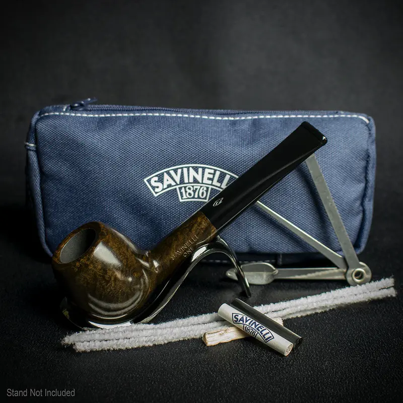 Savinelli One Smooth Brown 207 Pipe Starter Kit 2