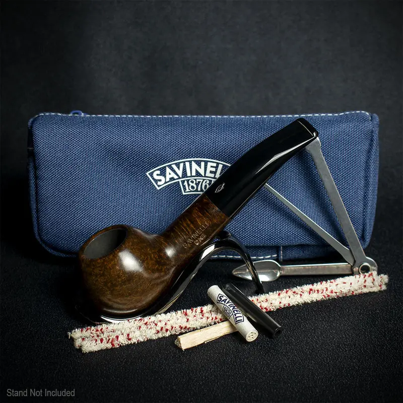 Savinelli One Smooth Brown 321 Pipe Starter Kit 2