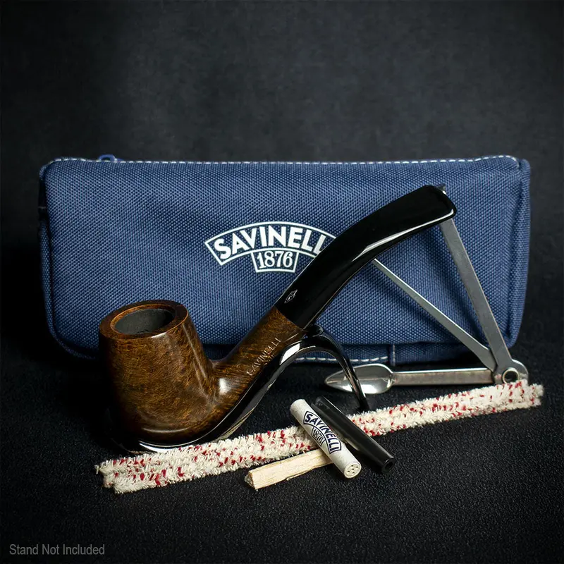 Savinelli One Smooth Brown 601 Pipe Starter Kit 2