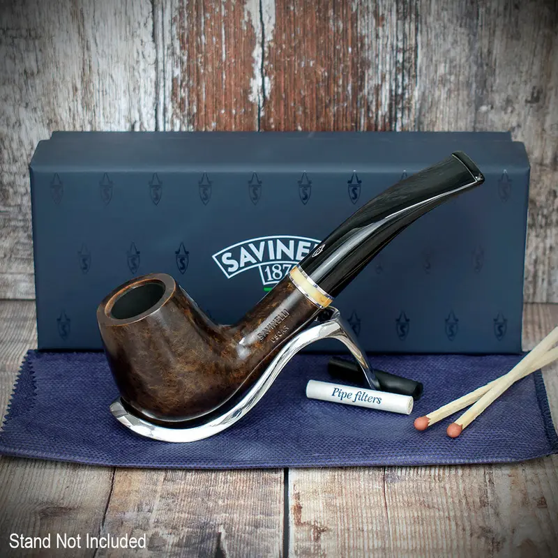 Savinelli Oscar Liscia Marrone Scuro 628 - Briar Pipe 2
