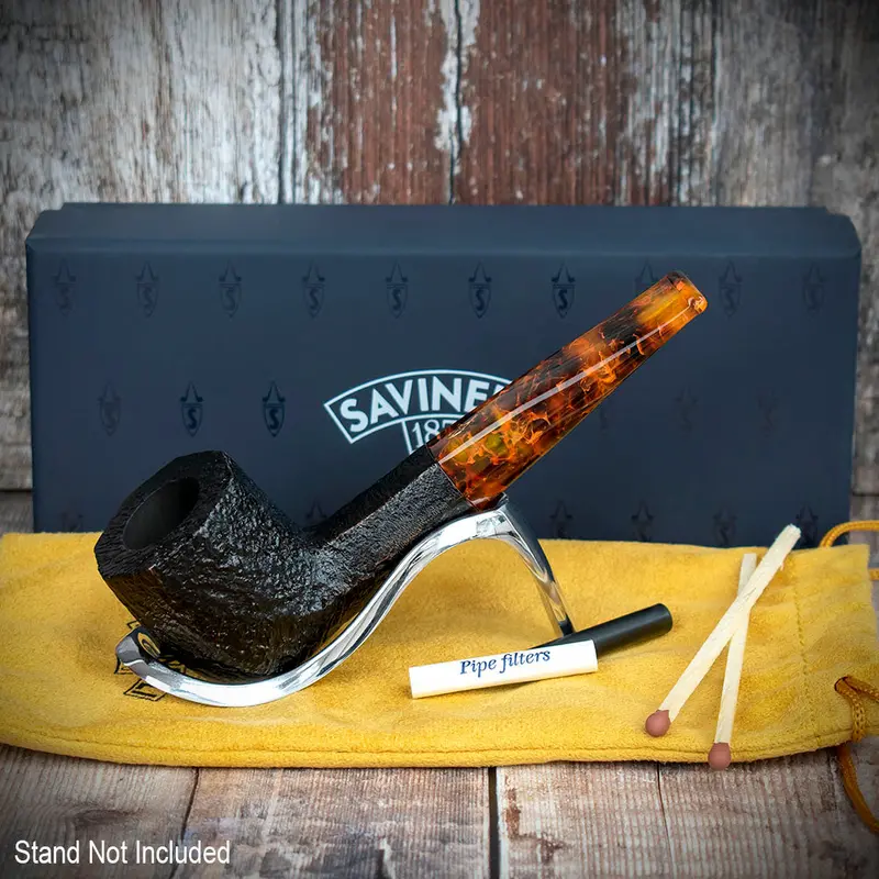 Savinelli Ottagono 2022 Limited Edition Sandblast - 6Mm Briar Pipe 1