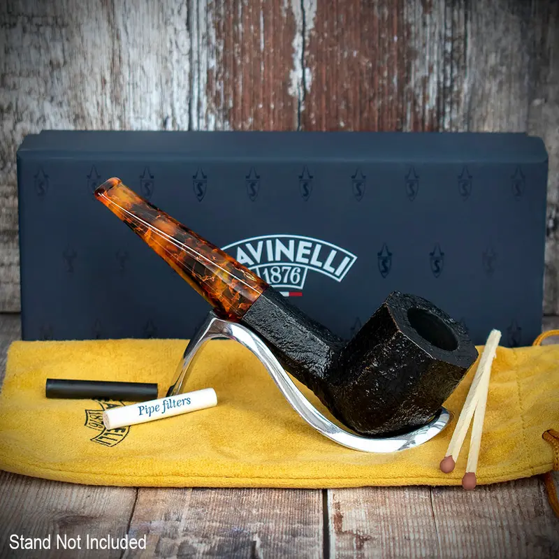Savinelli Ottagono 2022 Limited Edition Sandblast - 6Mm Briar Pipe 2