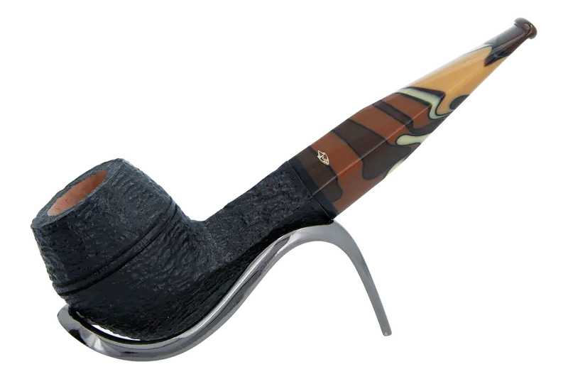 Savinelli Paloma Rustic Black 510 - 6Mm Briar Pipe 1