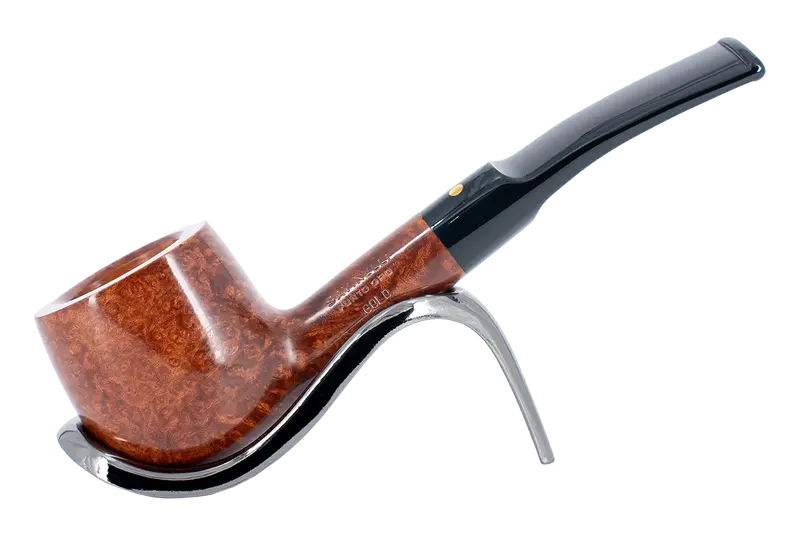 Savinelli Punto Oro Gold Briar Pipe - Smooth - 122 6Mm 1