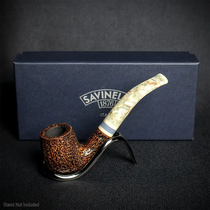 Savinelli Sasso Rusticated 601 - 6Mm Briar Pipe 2