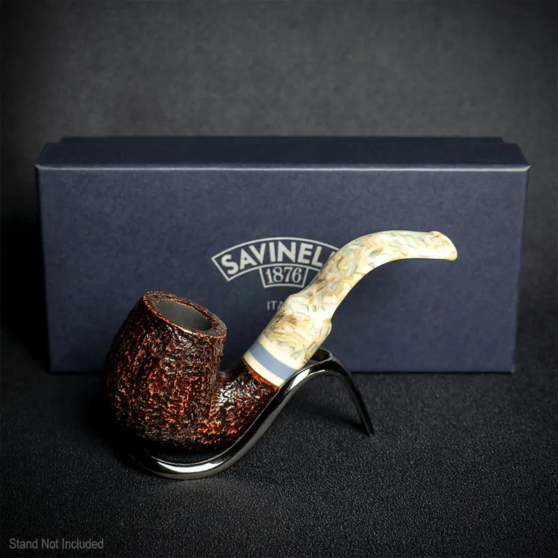 Savinelli Sasso Rusticated 614 - 6Mm Briar Pipe 2
