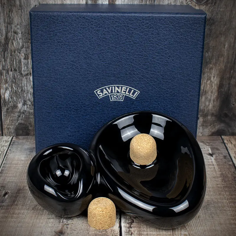 Savinelli Sidecar Pipe Smokers Ashtray/Rest Black 1