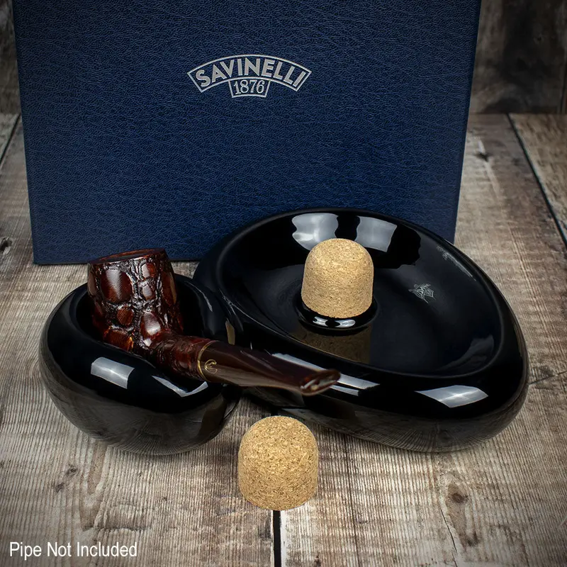 Savinelli Sidecar Pipe Smokers Ashtray/Rest Black 2