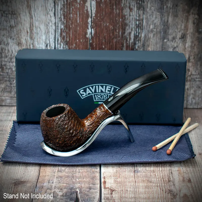 Savinelli Tre Rusticated Briar Pipe - 626 2