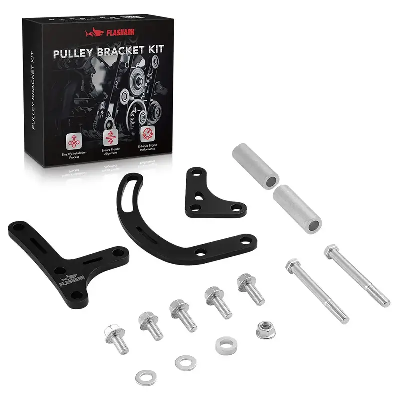 Sbc Power Steering Bracket Pump Bracket (For Electric Water Pump) 1