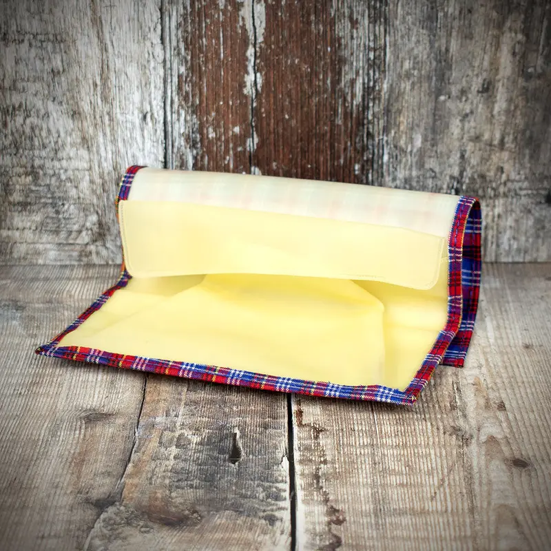 Scotch Plaid (Tartan) Pipe Tobacco Pouch - Blue 2
