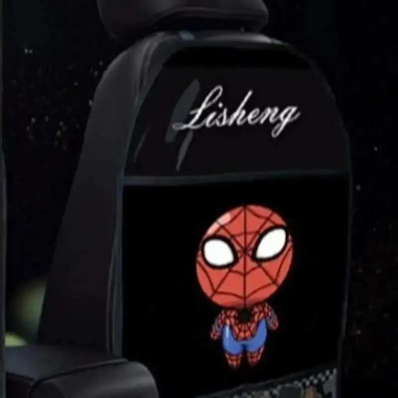 Seat Protector Mat Backseat Child Kick Guard Premium Pu Material Spider Man 2