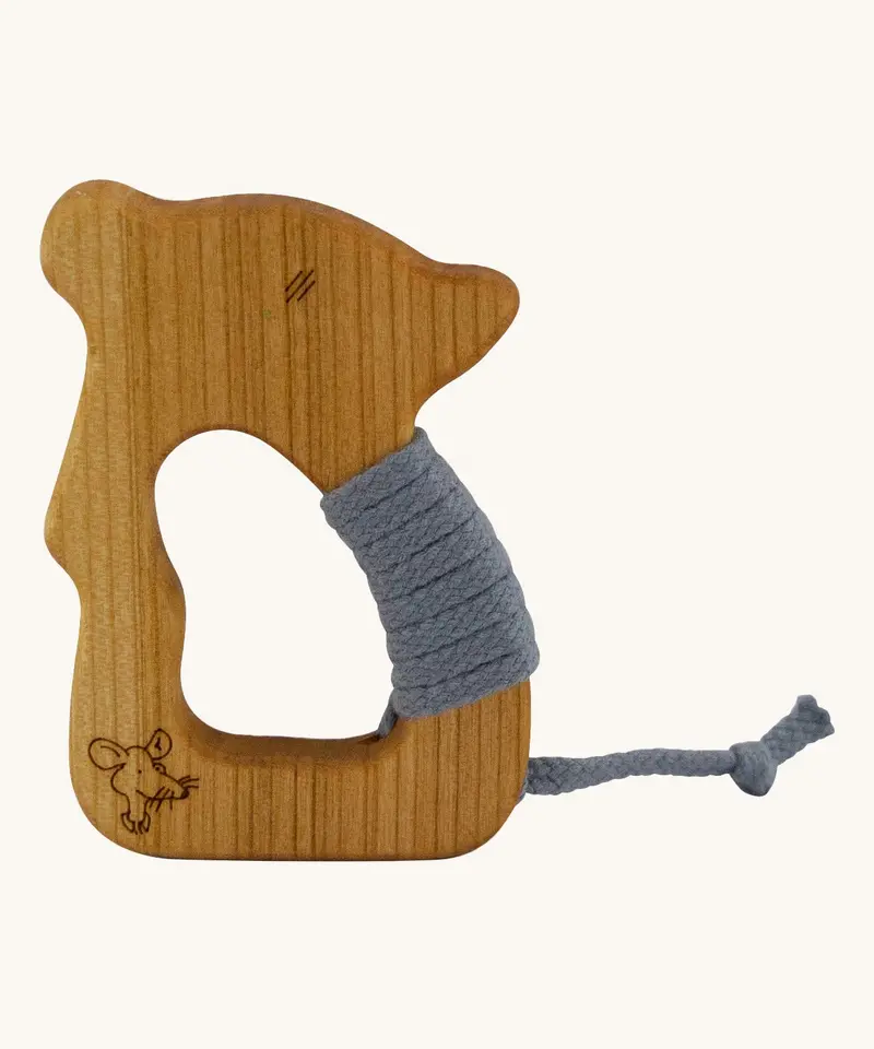 Senger Wooden Yarn Mouse Teether 1