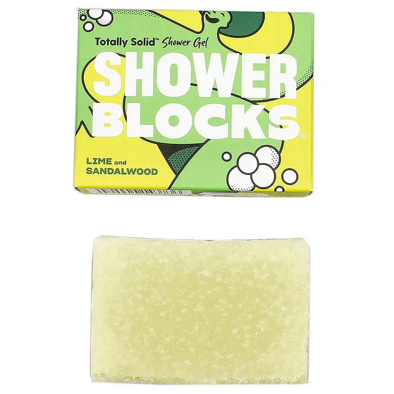 Shower Blocks Gel Bar - Lime & Sandalwood 1