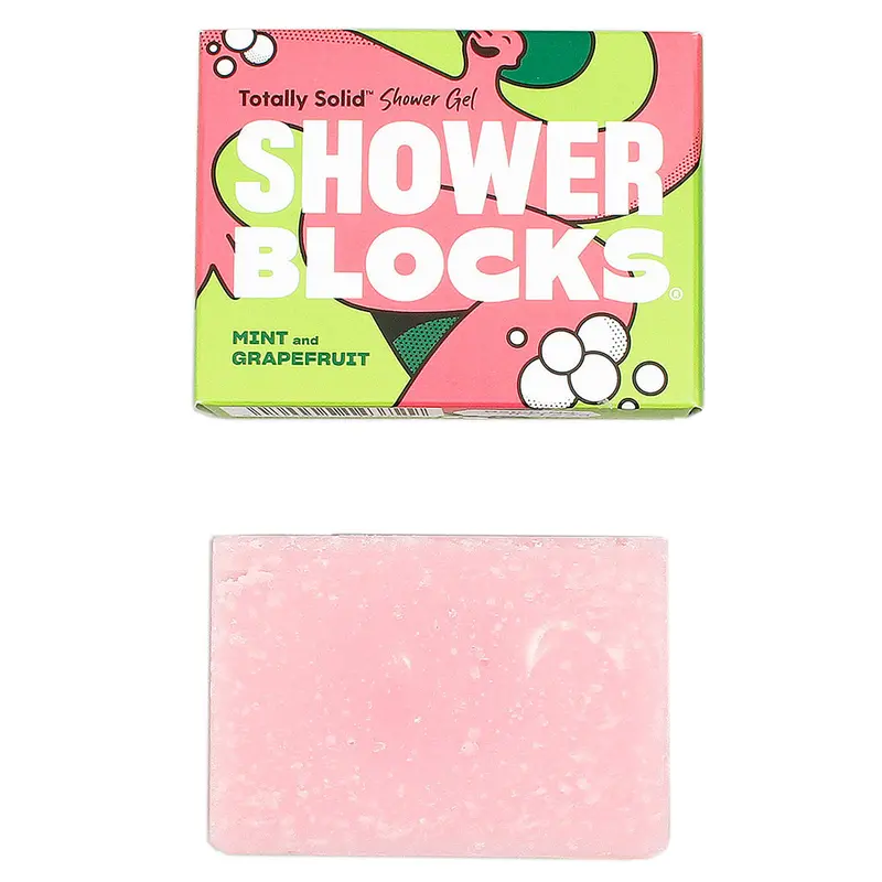 Shower Blocks Gel Bar - Mint & Grapefruit 1