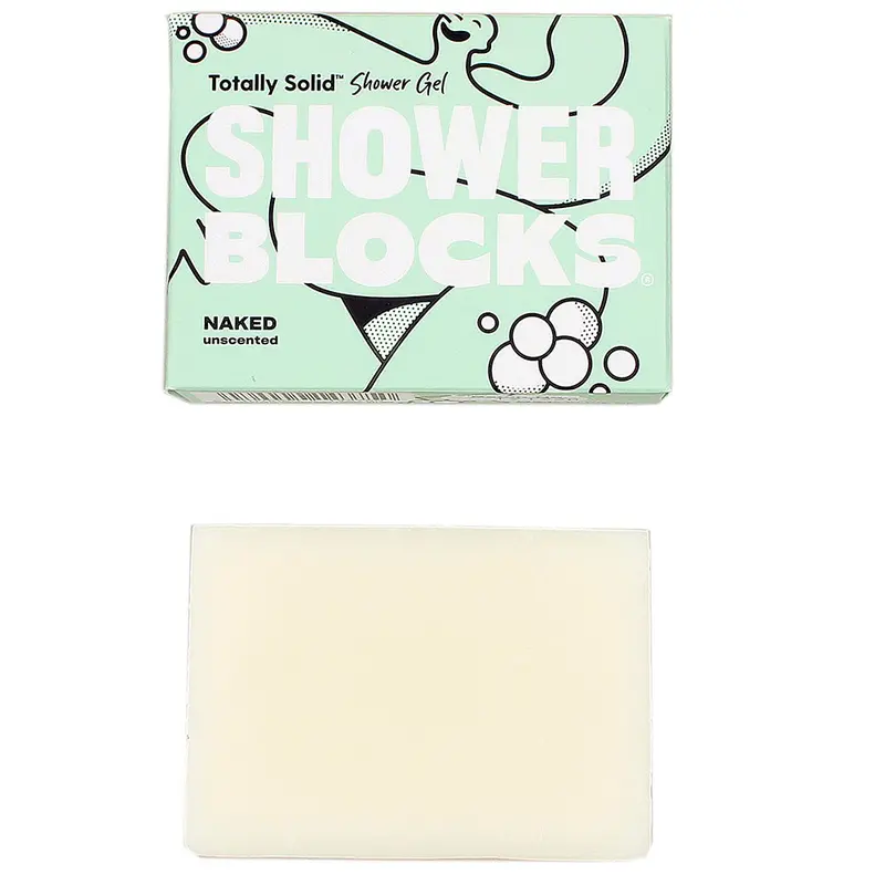 Shower Blocks Gel Bar - Naked Unscented 1