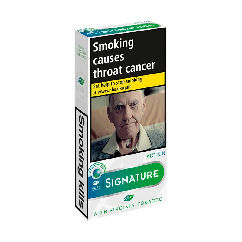 Signature Action Leaf Wrapped Cigarillos (Menthol Filter) - Pack Of 10 1