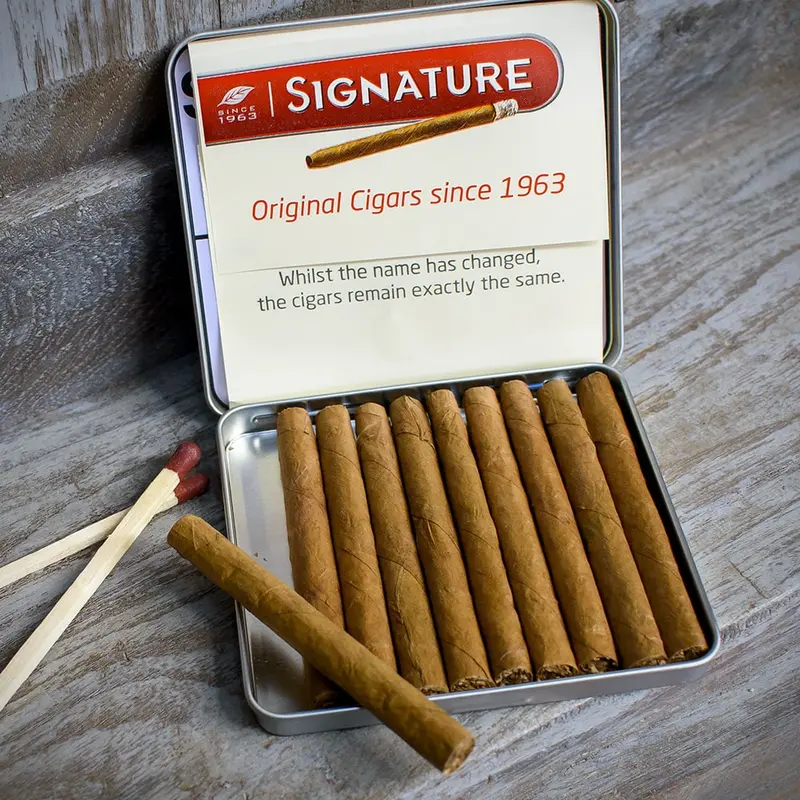 Signature Blue Small Cigars - Pack Of 10 2