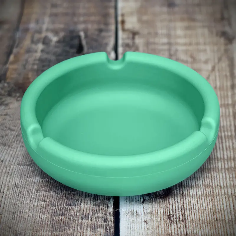 Silicone Cigarette Ashtray - Green 1