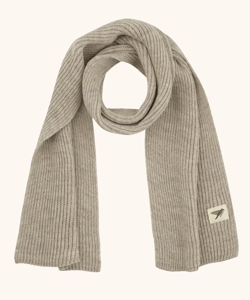 Silverstick Cirrus Merino Wool Scarf - Oat 1