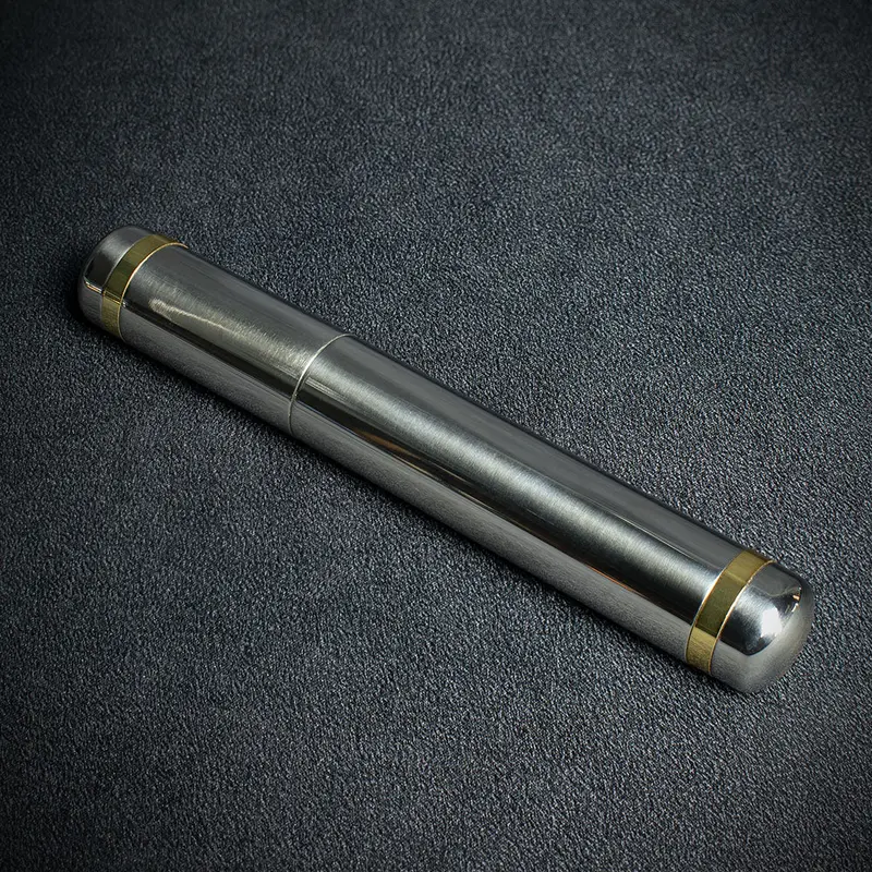 Single Cigar Tube  - Polished Chrome Finish 1