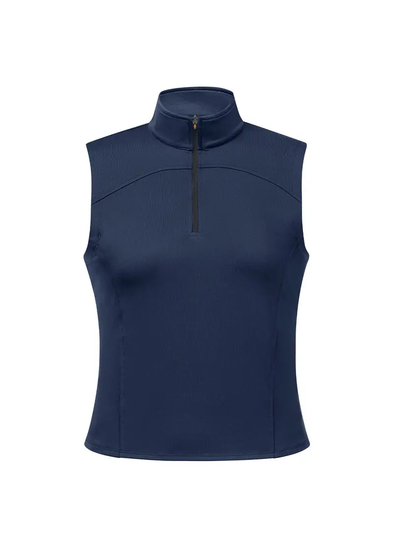 Sleeveless Quarter-Zip Performance Top