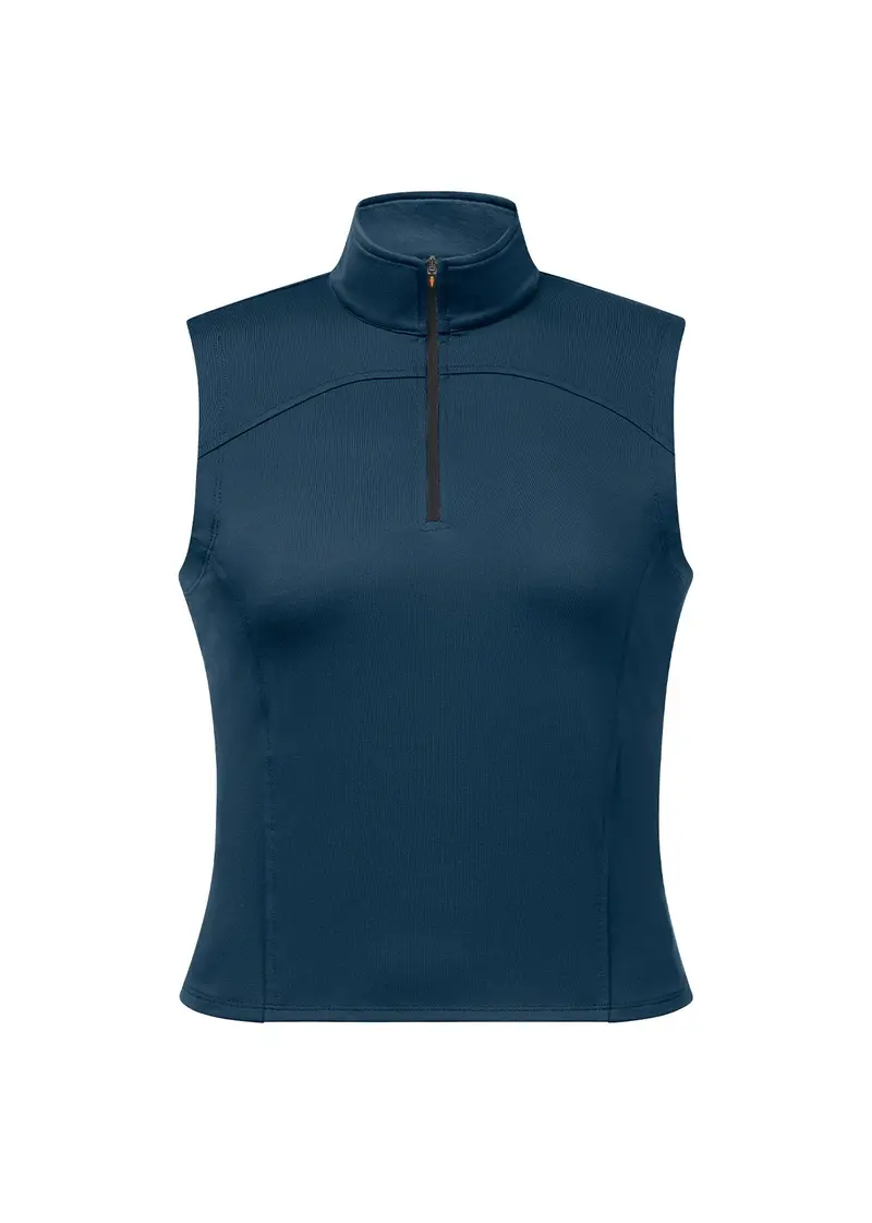 Sleeveless Quarter-Zip Performance Top