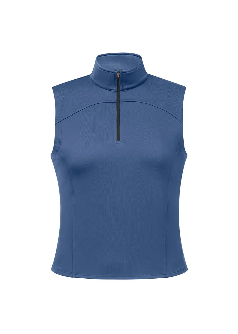 Sleeveless Quarter-Zip Performance Top