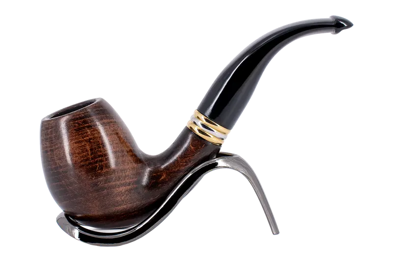 Smoke-King 9Mm Brown Beechwood Budget Pipe - Bent 1