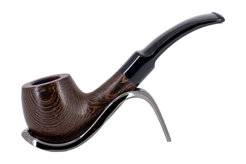 Smoke-King 9Mm Brown Wenge Wood Budget Pipe - Bent 1
