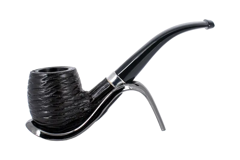 Smoke-King Beechwood Pipe Bent Rustic 1