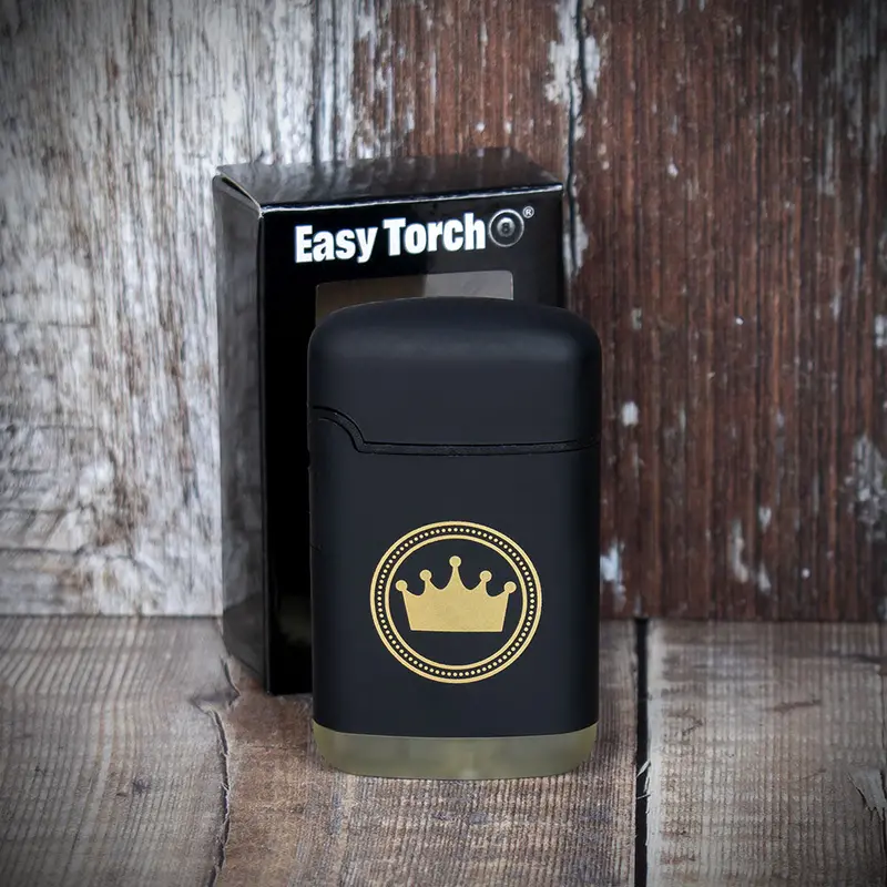 Smoke-King Easy Torch Single Jet Flame Cigar Lighter - Black 1