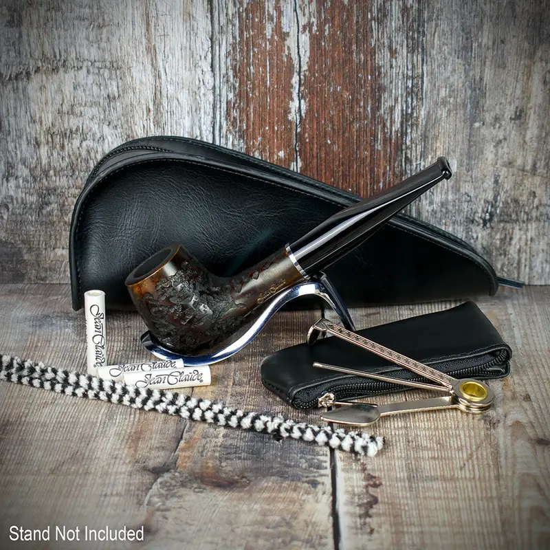Smoke-King Pipe Smoker's Starter Kit - Black Leather Pouch 2
