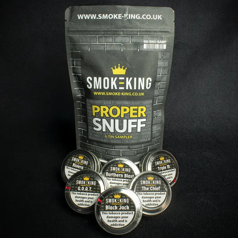 Smoke-King Proper Snuff - 6 Tin Sample Pack 1