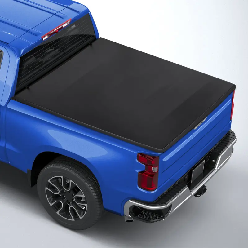 Soft Tri-Fold Tonneau Cover 6.75 Ft For 2017-2025 Ford F250 F350 Super Duty | Spelab 1
