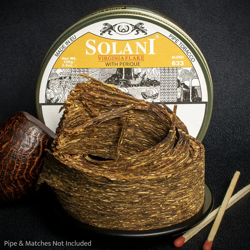 Solani 633 Virginia With Perique Flake Pipe Tobacco - 100G Tin 1