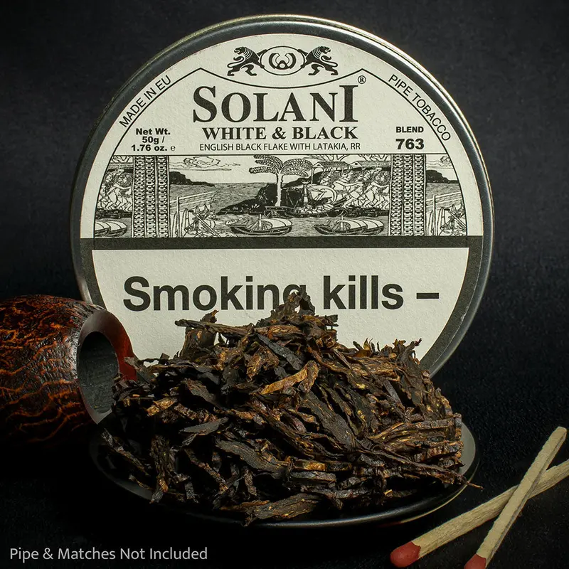 Solani 763 White & Black Pipe Tobacco - 10G Sample 1