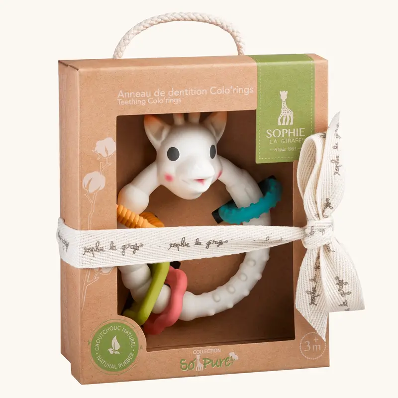Sophie The Giraffe - So Pure Multi-Textured Teether Ring 1