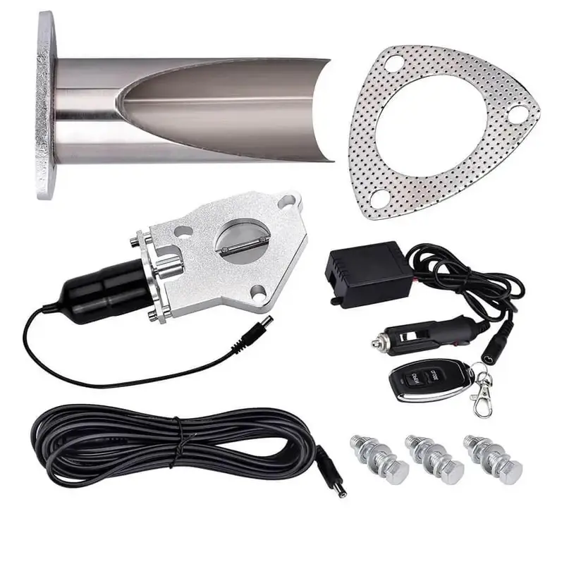 Spelab 2 Inch Remote Single Stainless Steel Diy Fabricator Cutout E-Cut Pipe Exhaust Cutout Kit 1