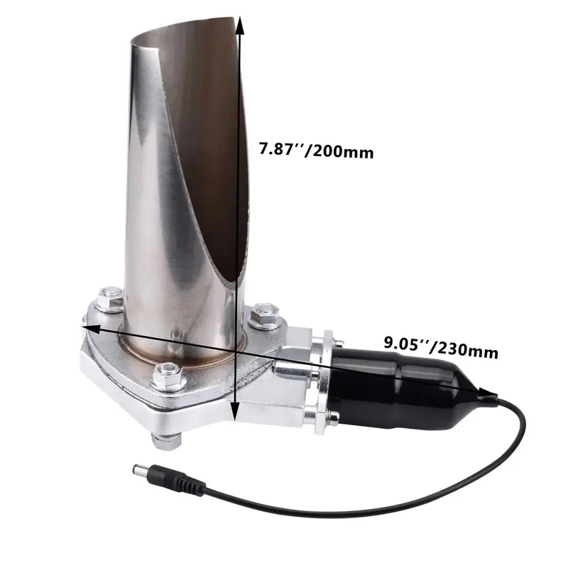 Spelab 2 Inch Remote Single Stainless Steel Diy Fabricator Cutout E-Cut Pipe Exhaust Cutout Kit 2