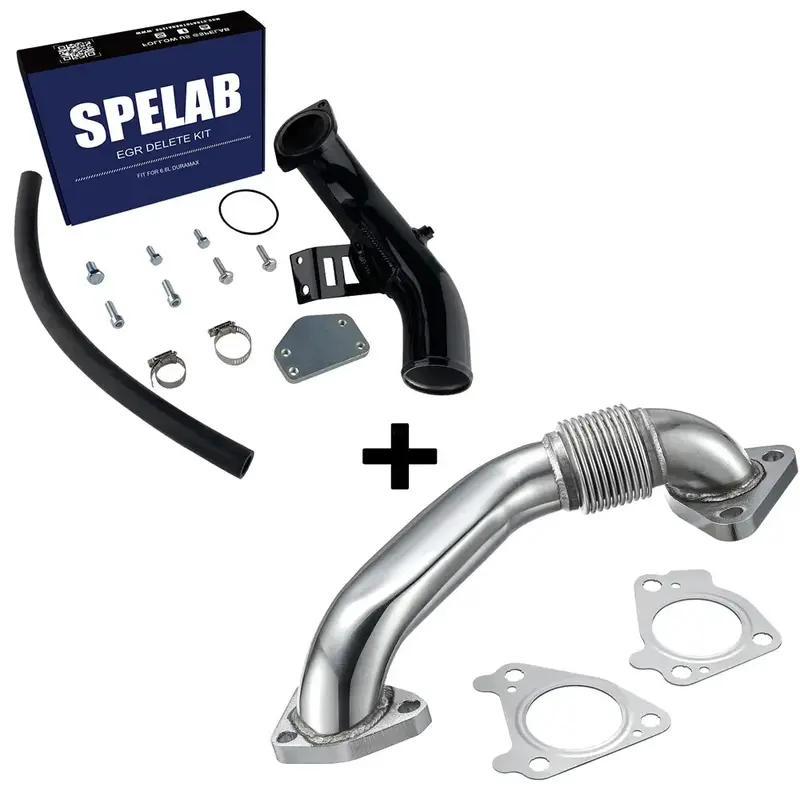 Spelab 2004-2005 6.6L Duramax Lly Egr Delete Kit With High Flow Intake 3