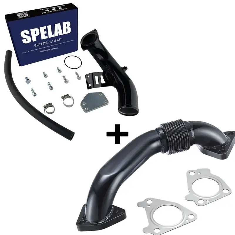 Spelab 2004-2005 6.6L Duramax Lly Egr Delete Kit With High Flow Intake 4