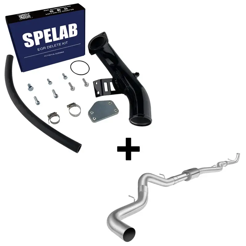 Spelab 2004-2005 6.6L Duramax Lly Egr Delete Kit With High Flow Intake 6