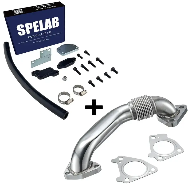 Spelab 2004-2005 6.6L Duramax Lly Egr Delete Kit With High Flow Intake 7